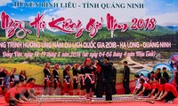 Pesta  “Memantangi angin” dari orang etnis Dao Thanh Phan di  Provinsi Quang Ninh