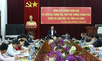 Deputi PM Vietnam, Vuong Dinh Hue melakukan temu kerja dengan pemimpin teras Provinsi Lai Chau