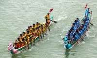 Dragon boat race festival in Ha Tinh