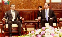 President Tran Dai Quang receives outgoing Japanese Ambassador