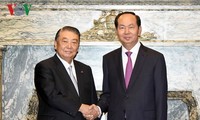 President calls for further legislative exchanges with Japan 