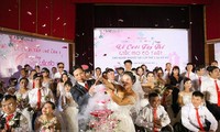 Collective wedding organized for 46 couples with disabilities 