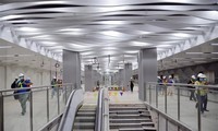 Ba Son underground station’s first floor of metro line 1 in Ho Chi Minh city inaugurated 