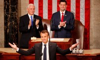 Президент Франции Эммануэль Макрон выступил в Конгрессе США