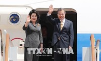 Президент Республики Корея Мун Чжэ Ин находится в Индии с визитом