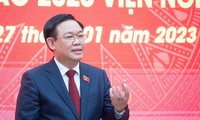 Председатель НС СРВ Выонг Динь Хюэ посетил исследовательский институт законотворчества по случаю Лунного нового года
