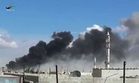 Russian air strikes destroy IS major bases in Syria 
