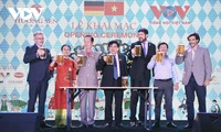 Sampling German beer in Vietnam