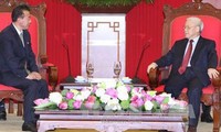 Party chief says farewell to DPRK ambassador