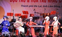 Traditional instrument solo and orchestra contest held in five cities