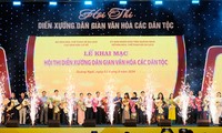 Folk performance competition of ethnic groups opens in Quang Ngai province