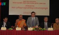 Mặt trận Tổ quốc Việt Nam tiếp Đoàn đại biểu Phật giáo Vương quốc Campuchia 