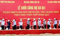 Khởi công dự án xây dựng mở rộng Quốc lộ 1 đoạn qua 2 tỉnh Quảng Bình và Quảng Trị