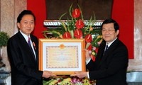  Chủ tịch nước Trương Tấn Sang tiếp cựu Thủ tướng Nhật Bản Hatoyama Yukio
