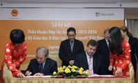 Bộ Giáo dục -Đào tạo Việt Nam và Tập đoàn Microsoft hợp tác giáo dục 2013-2018
