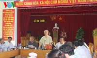 Tổng Bí thư Nguyễn Phú Trọng làm việc với cán bộ chủ chốt tỉnh Bình Thuận