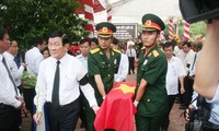  Chủ tịch nước dự lễ truy điệu và an tang hài cốt liệt sĩ hi sinh tại Nhơn Trạch,  Đồng Nai