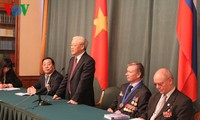 Tổng Bí thư Nguyễn Phú Trọng  tiếp cán bộ, hội viên Hội Hữu nghị Nga - Việt, Hội Cựu chiến binh Nga
