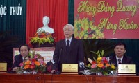 Tổng Bí thư Nguyễn Phú Trọng làm việc với Ban Thường vụ Tỉnh ủy Quảng Bình