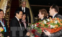Chủ tịch nước Trương Tấn Sang tiếp Chủ tịch Đảng Cộng sản và lãnh đạo các tập đoàn Nga