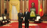 Chủ tịch nước Trần Đại Quang tiếp Chủ nhiệm Văn phòng Chủ tịch nước Lào Khammeung Phongthady