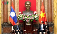 Chủ tịch nước Trần Đại Quang tiếp Phó Chủ tịch Quốc hội Lào