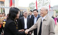 Tổng Bí thư Nguyễn Phú Trọng dự Ngày hội đại đoàn kết toàn dân tộc tại tỉnh Bắc Ninh 