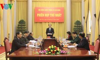Chủ tịch nước Trần Đại Quang chủ trì phiên họp thứ nhất Hội đồng Quốc phòng và An ninh( 2016-2021)