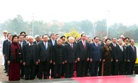 Lãnh đạo Đảng, Nhà nước viếng Lăng Chủ tịch Hồ Chí Minh 