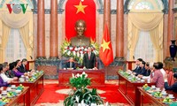 Chủ tịch nước Trần Đại Quang tiếp đại biểu cựu cán bộ Điệp báo An ninh T4
