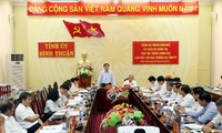 Đoàn công tác của Bộ Chính trị kiểm tra công tác cán bộ tại tỉnh Bình Thuận 