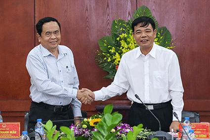 Chủ tịch Ủy ban Trung ương MTTQ Trần Thanh Mẫn làm việc với Bộ Nông nghiệp và Phát triển Nông thôn