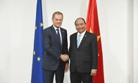 Thủ tướng Nguyễn Xuân Phúc gặp Tổng Thư ký LHQ và Chủ tịch Hội đồng châu Âu EU