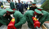 Điện Biên: Tổ chức lễ truy điệu, an táng 9 hài cốt quân tình nguyện Việt Nam hy sinh tại Lào 