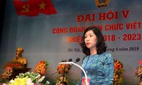 Ngày làm việc đầu tiên, Đại hội Công đoàn Viên chức Việt Nam lần thứ V nhiệm kỳ 2018 - 2023 