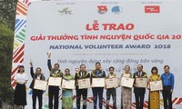 Trao giải thưởng tình nguyện quốc gia 2018