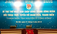 Bí thư Đoàn TNCS Hồ Chí Minh đối thoại trực tuyến với chủ đề Thanh niên tình nguyện vì cộng đồng