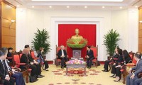 Trưởng ban Tuyên giáo Trung ương Võ Văn Thưởng tiếp Phó Thủ tướng Singapore