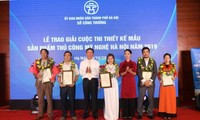 Hà Nội trao 73 giải thưởng cho Thiết kế mẫu sản phẩm thủ công mỹ nghệ năm 2019