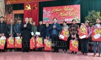 Thường trực Ban Bí thư Trần Quốc Vượng thăm và chúc Tết tại tỉnh Cao Bằng