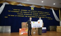 Lễ trao quà ủng hộ của Chính phủ Việt Nam cho Myanmar trong công tác phòng chống đại dịch Covid-19