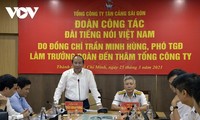 Đoàn công tác Đài Tiếng nói Việt Nam làm việc với Tổng Công ty Tân Cảng Sài Gòn