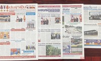 Báo chí Lào đưa tin đậm nét về chuyến thăm của Chủ tịch Quốc hội Vương Đình Huệ