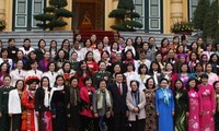 Presidente de Vietnam elogia progresos de la Unión de Mujeres 