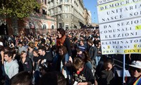 Manifestaciones en Italia contra las medidas de austeridad del Gobierno