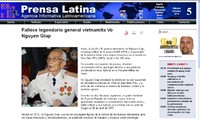 Homenaje al fallecido general vietnamita en América Latina