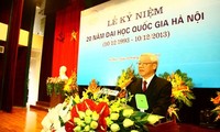 Conmemoran 20 años de Universidad Nacional de Hanoi