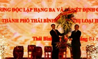 Reconocen Thai Binh como urbe de segunda categoría