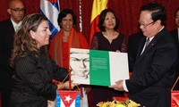 Organizaciones de amistad de Vietnam y Cuba firman acuerdo de cooperación