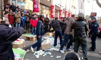 Manifestaciones convertidas en choques violentos en Hangzhou, China
